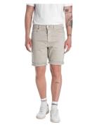 Rbj.981 Short Shorts Tapered Bottoms Shorts Denim Beige Replay