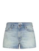 Short Distressed Denim Shorts Bottoms Shorts Denim Shorts Blue Weekday