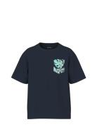 Nkmvalmas Ss Nreg Top Tops T-Kortærmet Skjorte Navy Name It