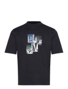 T-Shirt Tops T-Kortærmet Skjorte Navy Armani Exchange