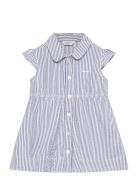 Striped Seersucker Dress Dresses & Skirts Dresses Casual Dresses Sleev...