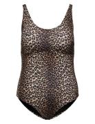 Careliza Swimsuit Badedragt Badetøj Beige ONLY Carmakoma
