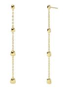 Mira Earrings Multi Gold Ørestickere Smykker Gold Edblad