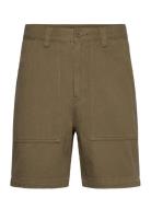 Opus Dot Workwear Shorts Bottoms Shorts Denim Brown Santa Cruz