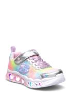 Girls Flutter Heart Lights Simply Love Low-top Sneakers Pink Skechers
