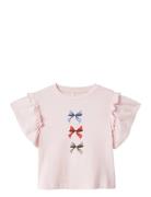 Nmfhaven Ss Top Tops T-Kortærmet Skjorte Pink Name It