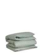 Sateen Stripes Single Duvet Home Textiles Bedtextiles Duvet Covers Kha...