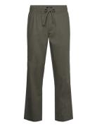 Barcelona Luca Pants Bottoms Trousers Linen Trousers Green Clean Cut C...