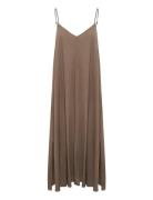 Diasmw Nelly Strap Dress Maxikjole Festkjole Brown My Essential Wardro...