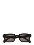 Bold Rectangular Frame Sunglasses Firkantede Solbriller Black Weekday