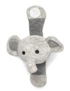 Wrist Rattle Yellow Lion Toys Baby Toys Rattles Grey Geggamoja