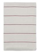 Tablecloth 140X320 Line Offwhite/Red Home Textiles Kitchen Textiles Ta...