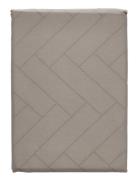 Tablecloth 140X370 Tiles Damask Taupe Home Textiles Kitchen Textiles T...