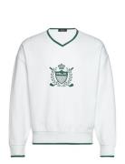 Relaxed Fit Crest Double-Knit Sweatshirt Sport Men Sport Clothing Spor...
