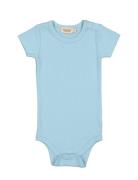 Plain Body Ss Bodies Short-sleeved Blue MarMar Copenhagen