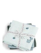 Burp Cloth 3-Pack Gots Lalee Blue Baby & Maternity Baby Sleep Muslins ...