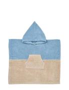 Terry Poncho Lille Home Bath Time Bath Poncho Blue Wheat