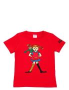 Pippi Och Nilsson T-Shirt Tops T-Kortærmet Skjorte Red Martinex