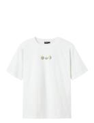 Nlmfuges Ss L Top Tops T-Kortærmet Skjorte White LMTD