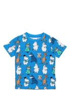 Pojkgäng T-Shirt Tops T-Kortærmet Skjorte Blue MUMIN