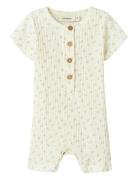 Nbfhulla Ss Loose Suit Lil Bodysuits Short-sleeved Cream Lil'Atelier