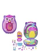 Hedgehog Mom & Baby Purse Playset With 2 Dolls & 16 Accessories Includ...