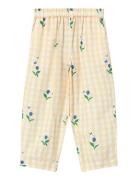 Agnes Flower Pant Bottoms Trousers Yellow Fliink