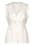Whitney Blazers Sleeveless Blazers White Reiss