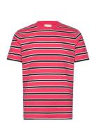 Striped Ss Tshirt Designers T-Kortærmet Skjorte Red GANT