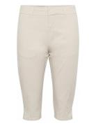 Renatapw Pa Bottoms Trousers Capri Trousers Beige Part Two