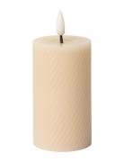 Swirled Led Pillar Candle Home Decoration Candles Led Candles Beige C'...