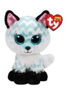Atlas - Aqua Chevron Fox Reg Toys Soft Toys Stuffed Animals Multi/patt...