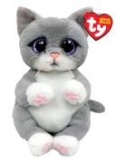 Morgan - Grey Cat Reg Toys Soft Toys Stuffed Animals Grey TY