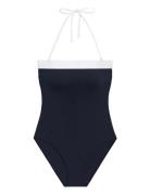 Lrl Bel Air Modern Bandeau Mio Swim Badedragt Badetøj Black Lauren Ral...