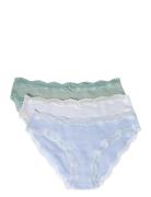 Jimma - 3 Slips Trusser, Tanga Briefs Blue Etam