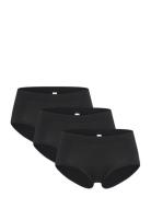 3-Pak Seamless Trusser Med Normal Talje Trusser, Tanga Briefs Black Li...