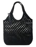 Sweet Crochet Basket Black Bags Small Shoulder Bags-crossbody Bags Bla...