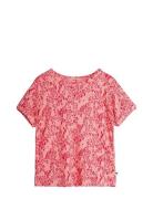 Mini Leopard Aop Ss Tee Tops T-Kortærmet Skjorte Pink Mini Rodini
