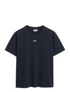 Small Graphic T-Shirt Tops T-Kortærmet Skjorte Navy GANT