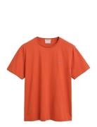Reg Shield Ss T-Shirt Tops T-Kortærmet Skjorte Orange GANT