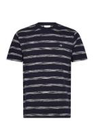 Striped Ss T-Shirt Tops T-Kortærmet Skjorte Navy GANT