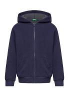Jacket W/Hood L/S Tops Sweatshirts & Hoodies Hoodies Navy United Color...
