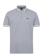 Paddy Sport Polos Short-sleeved Grey BOSS