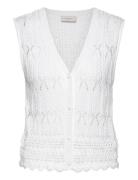 Fqfraya-Waistcoat Tops T-shirts & Tops Sleeveless White FREE/QUENT