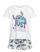 Pyjama Pyjamassæt White Lilo & Stitch