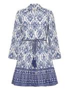 Jdyanna 7/8 Dress Wvn Noos Knælang Kjole Blue JDY