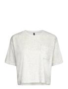 Top Ss Cotton Velours Tops T-shirts & Tops Short-sleeved Grey Hunkemöl...