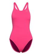 Nike Hydrastrong Solid Fastback Piece Sport Swimsuits Pink NIKE SWIM