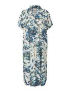 Maorsola Knælang Kjole Blue Masai