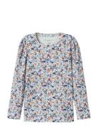 Nmfkyla Ls Xsl Top Tops T-shirts Long-sleeved T-Skjorte Blue Name It